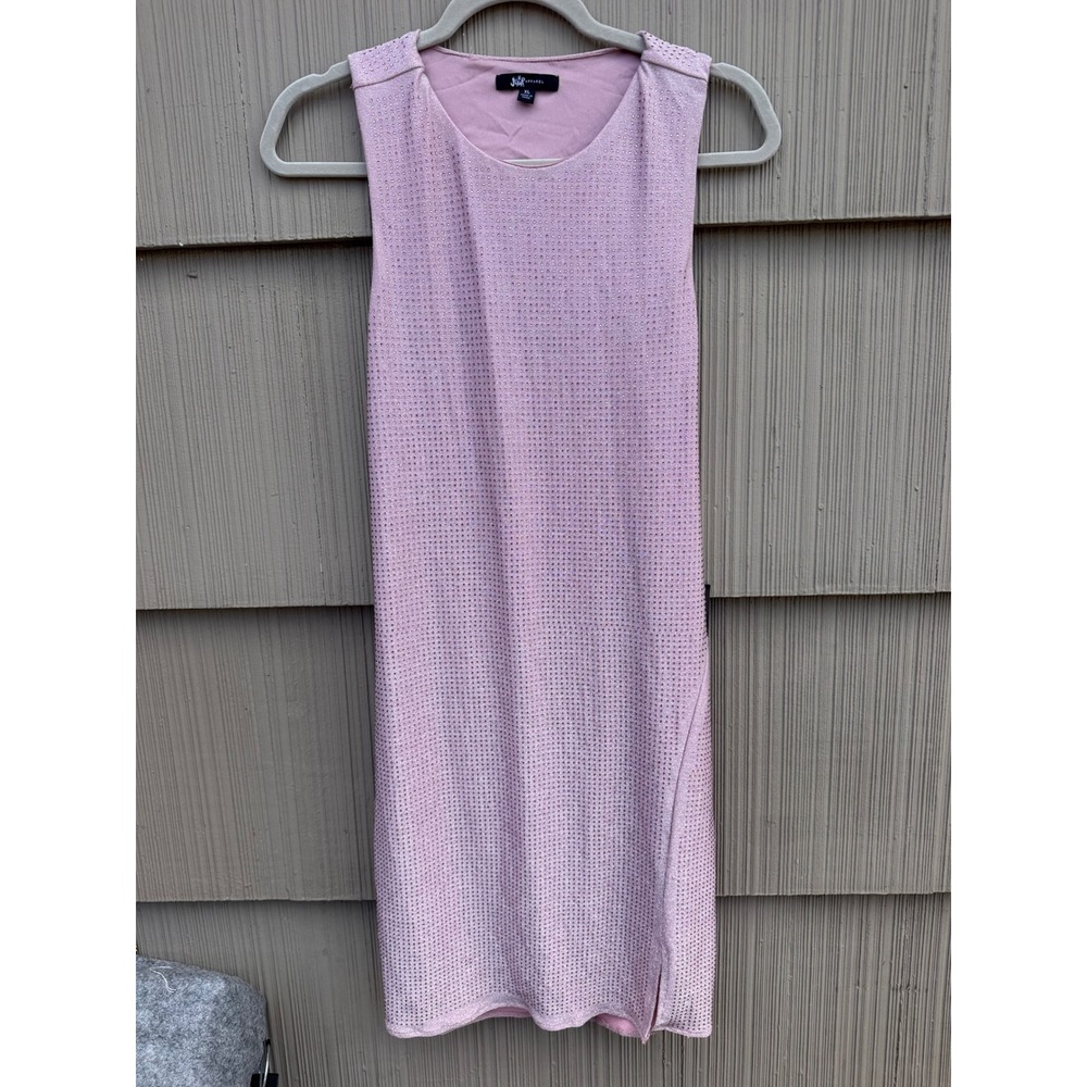 Jump Apparel Womens Pink Rhinestone Open Back Cowl Mini Dress XL New